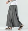 Calças finas de perna larga, grandes e largas, M-5XL, finas e largas, plus size