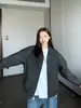 Chaqueta de Béisbol de Gamuza de Marca de Moda Ropa de Dos Piezas de Cuero PU para Pareja Ropa de Trabajo Traje de Motociclista para Primavera y Otoño Abrigo