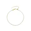 Pulseira de Corrente Cruzada Sólida para Primavera e Verão, Empilhável, Usável, Moda Simples Popular, Acessório Diário de Nicho Versátil para Mulheres
