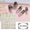 Zhengxiang Cyber Celebrity INS Pegatina de Uñas con Relieve 5D Pegamento Suave Amor Año Nuevo Pegatina para Uñas DIY Conejo de Cristal Año Pegatina para Uñas