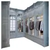 Fábrica de Guangzhou Gabinetes Estilo Americano Estilo Francés Madera Maciza Vestidor Hecho a Medida General Armario de Comercio Exterior Villa Casa Entera