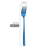 Amazon Cuchara de Acero Inoxidable 304 Mango Largo Chapada en Titanio Vajilla Cuchara Mezcladora de Colores Tenedor Coreano Cuchara Creativa para Hielo