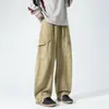 Pantalones Cargo de Bolsillo Casuales Funcionales de Marca de Moda Japoneses Sueltos para Hombre Exclusivo Transfronterizo para Amazon 2621