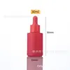 Botella de Aceite Esencial Colorida 30ml Botella de Vidrio con Gotero Color Macarrón Botella Rellenable de Viaje Esencia de Aromaterapia Producto para el Cuidado de la Piel Botella Rellenable
