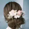 Accesorios para el Cabello de Novia, Pasadores de Flor Rosa para el Cabello, Juego de 6, Recogido de Boda Dulce, Directo del Fabricante