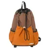 Mochila con cordón para hombre, ligera y elegante, mochila para senderismo y montañismo, mochila escolar ligera para hombre, para mujer