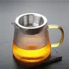 Vidrio transparente raya vertical taza justa nuevo juego de té engrosado Mar de té filtro Mar de té juego de té kung fu