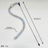 Lindo Palo Juguete para Gatos con Oruga y Ojos Grandes, Juguete Interactivo y Resistente a Mordidas para Gatos con Cascabel