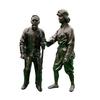Fibra de vidro reforçada plástico anti-cobre vermelho Exército figura vermelha cultura tema escultura ao ar livre memorial quadrado jardim ornamentos da paisagem