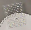 Pegatinas Pequeñas de Arte para Uñas con Flores Frescas en Relieve Flores de Colores Dopamina 3D Pegatinas para Uñas DIY Modelo CA