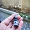 Lighthouse de Piedra Creativo Japonés para Escritorio Estilo Zen Linterna Falsa de Piedra Torre Hueca Mesa de Arena Bonsái Acuario Paisaje Micro