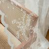 Ventas Directas de Fabricante de Suministro Transfronterizo Encaje de Poliéster Mosquitera Mosquitera Cortina de Encaje Mosquitera Tela Cortina Transmitidora de Luz