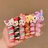Rojo Neto Arcoíris Teléfono de Espiral Infantil Cuerda para el Pelo Lazo para el Cabello Lindo Dibujo Animado Siete Colores Kuromi Nuevos Accesorios para el Cabello Buena Elasticidad Caballo