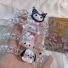 Bonita banda para el cabello con línea telefónica de dibujos animados, pulsera de cuerda roja para la cabeza, banda de goma pequeña creativa de doble uso para tocado de novio