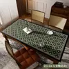 Jogo Americano de Couro Estilo Vintage de Luxo Leve para Uso Doméstico, Lavável, Impermeável, à Prova de Óleo, Resistente ao Calor, Toalha de Mesa de Jantar de Alta Qualidade, Jogo Americano para Mesa de Centro
