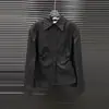 Camisa de Design Novo com Manga Dupla para Outono de 2025 para Mulheres Moda de Nicho Elegante Versátil Camisa de Manga Longa Acinturada
