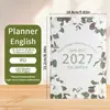 Amazon 2027 Planificador Diario en Inglés Transfronterizo A5 Libro de Horarios Planificador de Planificación Eficiente Logo Personalizado