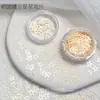 Lentejuelas Estrellas de Cinco Puntas Huecas de Colores Decoraciones para Uñas Destello Intenso Estrellas Láser Tamaños Mixtos Material de Brillo para Uñas DIY