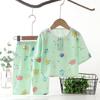 Roupa infantil verão pijamas infantis algodão seda roupa de casa terno Meninos Meninas bebê fino roupa de ar condicionado roupa de bebê