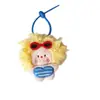 Colgante de Peluche Chica de Playa Cabeza Explosiva Llavero de Dibujos Animados Lindo Colgante para Bolso Figura Decorativa Colgante de Muñeca
