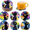 El Más Vendido de Amazon Nuevo Set de Posavasos de Madera con Animales Lindos Impresos Gatos y Perros Listo para Decoración del Hogar