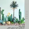 Ornamentos de Cacto Artificial e Cacto Colunar, Combinação de Paisagismo com Plantas Falsas para Decoração de Vitrine de Shopping e Arranjo de Cena, Plantas Verdes Realistas de Alta Qualidade