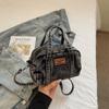 Bolsa de Mão Casual Europeia e Americana em Jeans Desgastado 2025 Verão Novo Estilo de Hong Kong Tendência Popular Bolsa de Ombro Único Transversal para Mulheres
