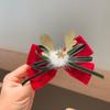 Novo Presilha de Cabelo de Natal Pompom Sino Laço Chifres Floco de Neve Fita Infantil Presilha Lateral Cabelo Acessórios de Cabelo