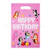 Saco de Presente com Padrão de Desenho Animado Minnie Capivara Barbie Pikachu Sacola para Embalagem de Presente de Aniversário Festa de Feriado