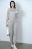 Conjunto Plisado Miyake Nueva Llegada Primavera y Otoño Camisa Polo de Manga Larga con Solapa Conjunto Casual Holgado para el Trabajo Temperamento Conjunto de Dos Piezas
