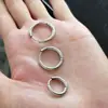 Aretes de Acero Inoxidable Aretes de Acero de Titanio Hebillas para Orejas Joyería al por Mayor