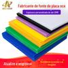 Shenzhen 2mm Placa Alveolar Verde com Impressão Colorida, Padrão de Impressão Úmida, Divisória Resistente a Alta Temperatura, Placa Alveolar de Plástico Corrugado Pp