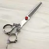 Tesouras Dalong para Cabeleireiro com Acabamento Brilhante de 6,0 polegadas, Tesouras para Cortar Cabelo, Tesouras Retas, Tesouras para Franja, Tesouras Desbastadoras