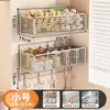 Prateleira de armazenamento de cozinha sem instalação para uso doméstico, armazenamento e organização multicamadas para temperos de cozinha, cebolinha, gengibre, grade respirável, aço inoxidável