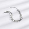 Pulsera Apilable de Amor con Diamantes Completos de Dos Capas de Moda Lujo Ligero Regalo de Cumpleaños para Novia Pulsera Doble Capa de Diamantes Destellantes de Amor