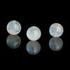 Pedra da Lua Natural 9A Azul Índico Creme Luz Pedra da Lua Azul Vítrea Contas Redondas Multipedras Elegantes Miçangas Soltas Pulseira de Miçangas