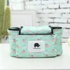 Bolsa Colgante Plegable para Cochecito de Bebé de Dibujos Animados a Color Estilo Coreano, Bolsa Multifuncional, Bolsa de Almacenamiento para Biberones, Bolso de Hombro para Mamá