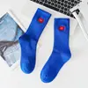 Calcetines Cityboy para Hombre y Mujer, Estilo Coreano Ins Modernos Bordados Personalidad Estilo Hot Dog High Street Patineta Deportes Calcetines de Algodón de Media Caña