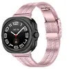 Para Samsung Watch7 Ultra Reloj de cinco eslabones de alta calidad con hebilla de acero inoxidable metálica de tapa de tortuga