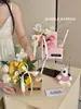 Caja Tote para Café, Caja para Flores, Portavasos de Papel Kraft, Caja de Empaque para Arreglos Florales, Caja de Regalo para Ramo de Flores, Empaque de Caja para Flores, Caja para Té de Leche