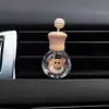 Botella Vacía de Perfume para Coche de Vidrio Recargable Botella Volátil Salida de Aire Acondicionado de Coche Botella de Aromaterapia para Coche Suministros Decorativos