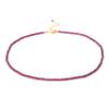 Cuentas de 3 mm Joyería Hecha a Mano Granate Natural Cristal Transparente Turmalina Collar Venta al por Mayor de Fábrica Venta Caliente Transfronteriza