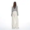 Pantalones Casuales de Pierna Ancha para Mujer, Nuevo Estilo Otoño/Invierno 26, con Bolsillos Inclinados, Cintura Media-Alta, Corte Holgado, Efecto Adelgazante, Soporta Dropshipping