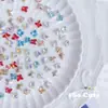 Popular Mini Borboleta Ponta 5mm Estéreo Colorido Diamante de Vidro Joias para Nail Art Super Brilhante Acessórios para Unhas Atacado