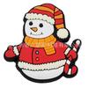 Pingentes de Sapato Boneco de Neve de Natal Acessórios para Sapato Clog Presente Decoração de Borracha Macia PVC Acessórios DIY Fivela Transfronteiriça