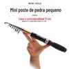 Vara de pesca de seção curta mini pequena vara de pesca de mar atacado vara de pesca 1,1 metros 2,3 seção curta vara de longa distância vara de bolso vara de pesca transfronteiriça