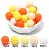 Cuentas Redondas de Silicona de Colores Caramelo, Accesorios para Cadena de Teléfono Móvil, Cuentas Sueltas Redondas Semiacabadas, Cuentas Redondas de Colores Caramelo, Cuentas Sueltas