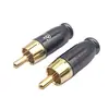 Color Pistola Rey Serpiente Cabezal Rca Pistola Negro Chapado en Oro Ensamblaje Rca Cabezal Recto Cobre Chapado en Oro Loto Cabezal Recto Rca Cabezal de Soldadura