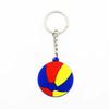 Chaveiro criativo transfronteiriço metal futebol beisebol basquete voleibol bola de praia futebol chaveiro pequeno presente