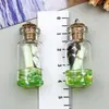 Cubito de Hielo de Resina Realista 3D Caracola Botella de los Deseos DIY Collar Pendiente de Arete Llavero Adorno Accesorios
